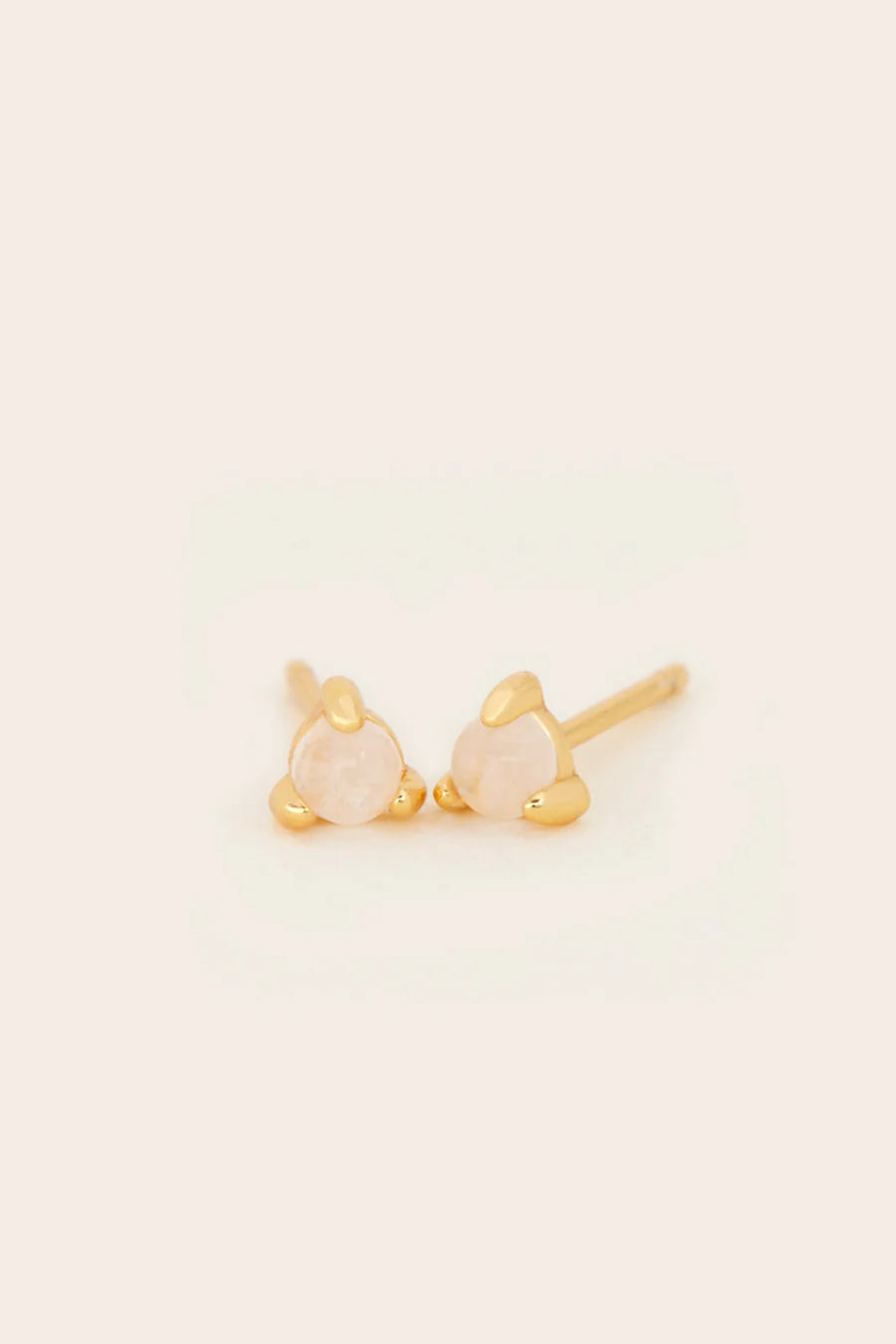 Guardian Angel Stud Earrings - Gold