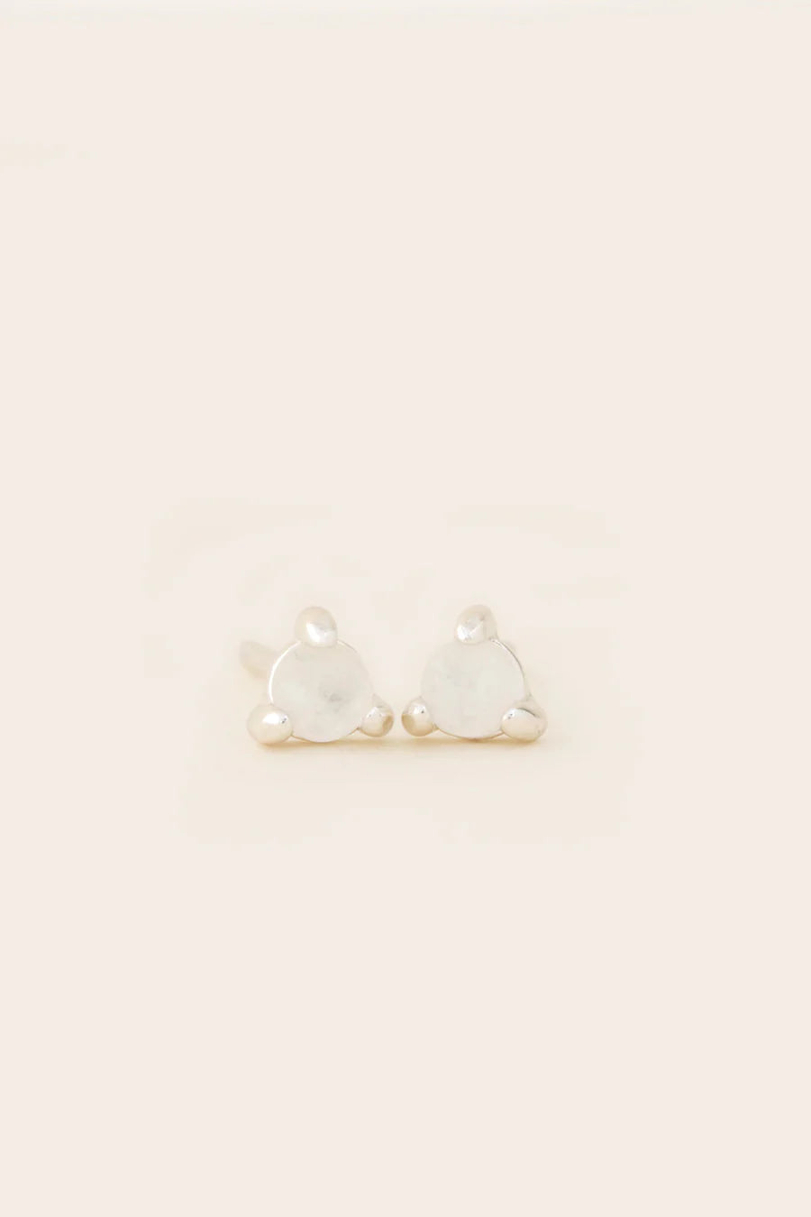 Guardian Angel Stud Earrings - Silver