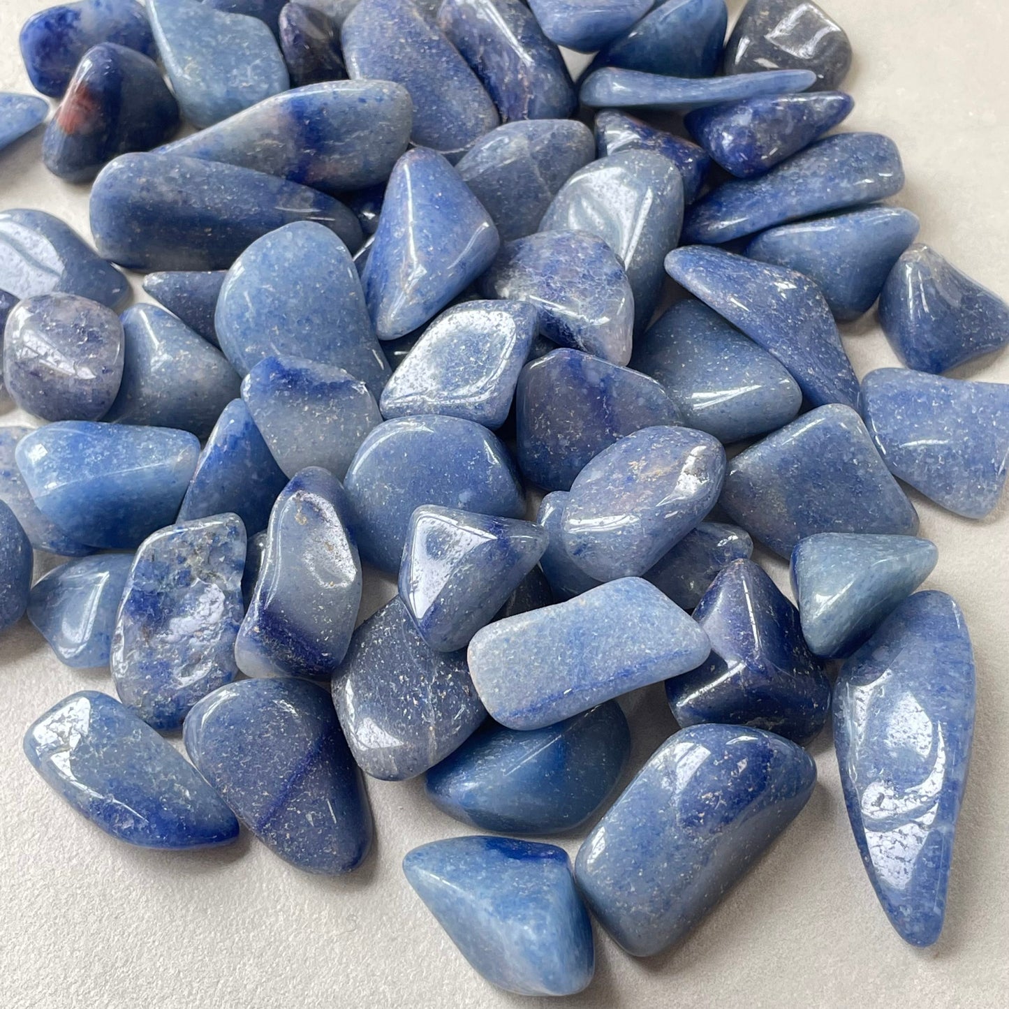 Blue Quartz Tumbled Stones