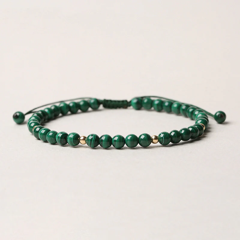 Natural Malachite Protection Calmness String Bracelet