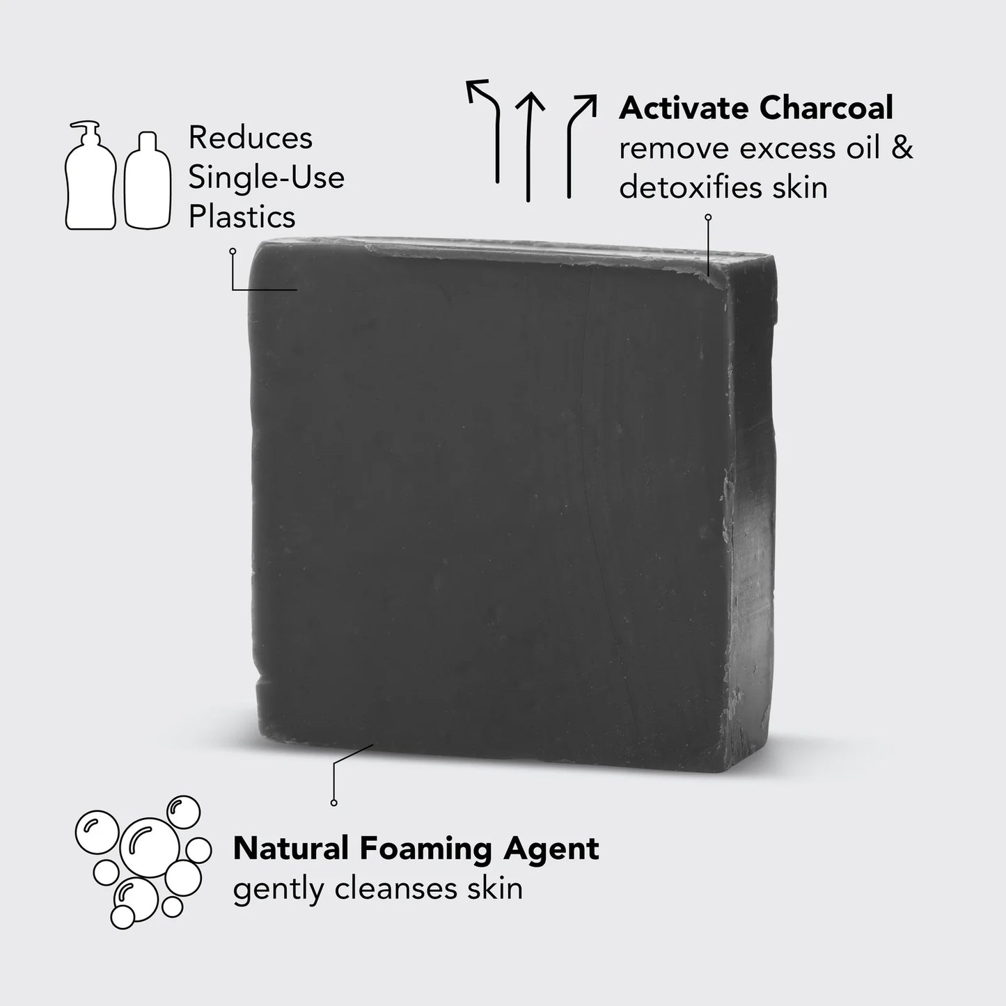 Charcoal Detoxifying Solid Body Wash Bar