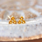 November Birthstone Stud Earrings - Gold / Citrine