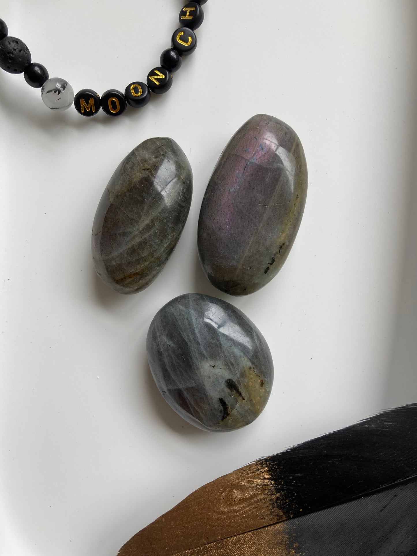 Labradorite (Purple Flash) Tumbled Stones - Medium