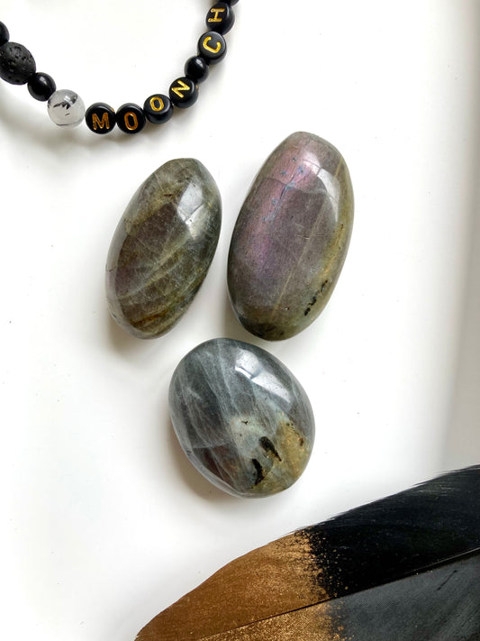 Labradorite (Purple Flash) Tumbled Stones - Medium