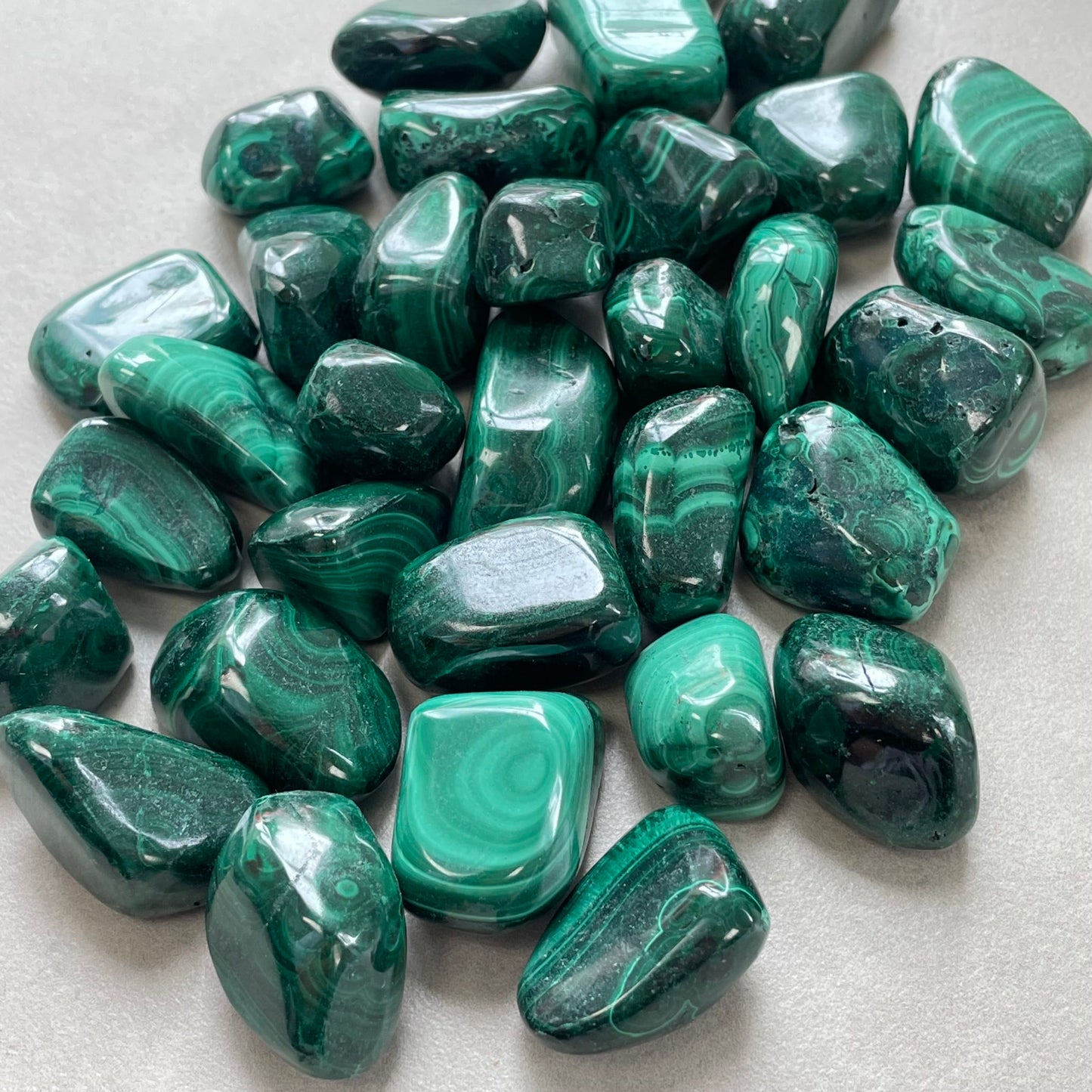 Malachite Tumbled Stones