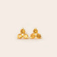 November Birthstone Stud Earrings - Gold / Citrine