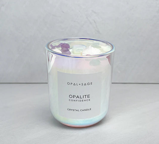Opalite Dream Crystal Candle - Large