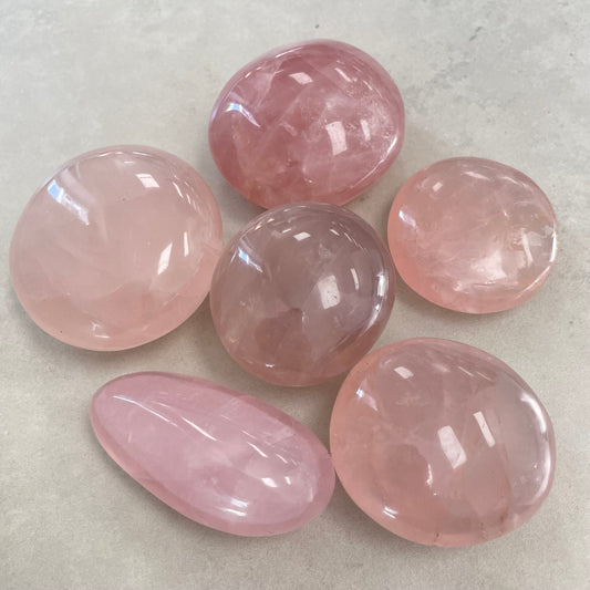 Rose Quartz Palm Stones