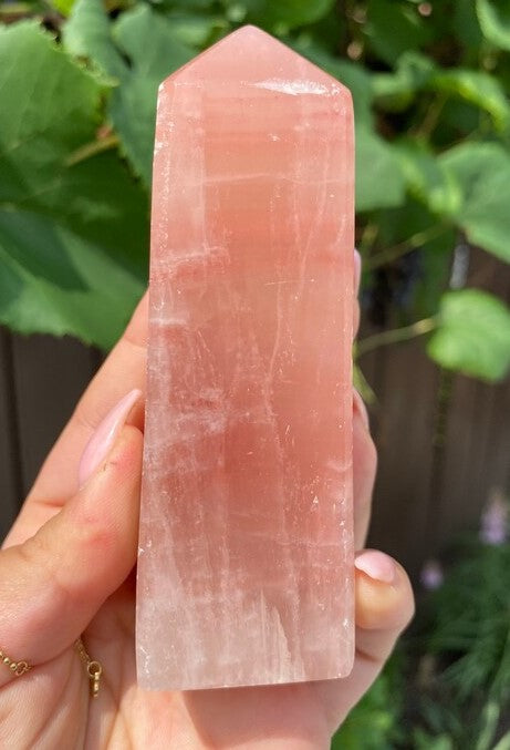 Rose Calcite Tower