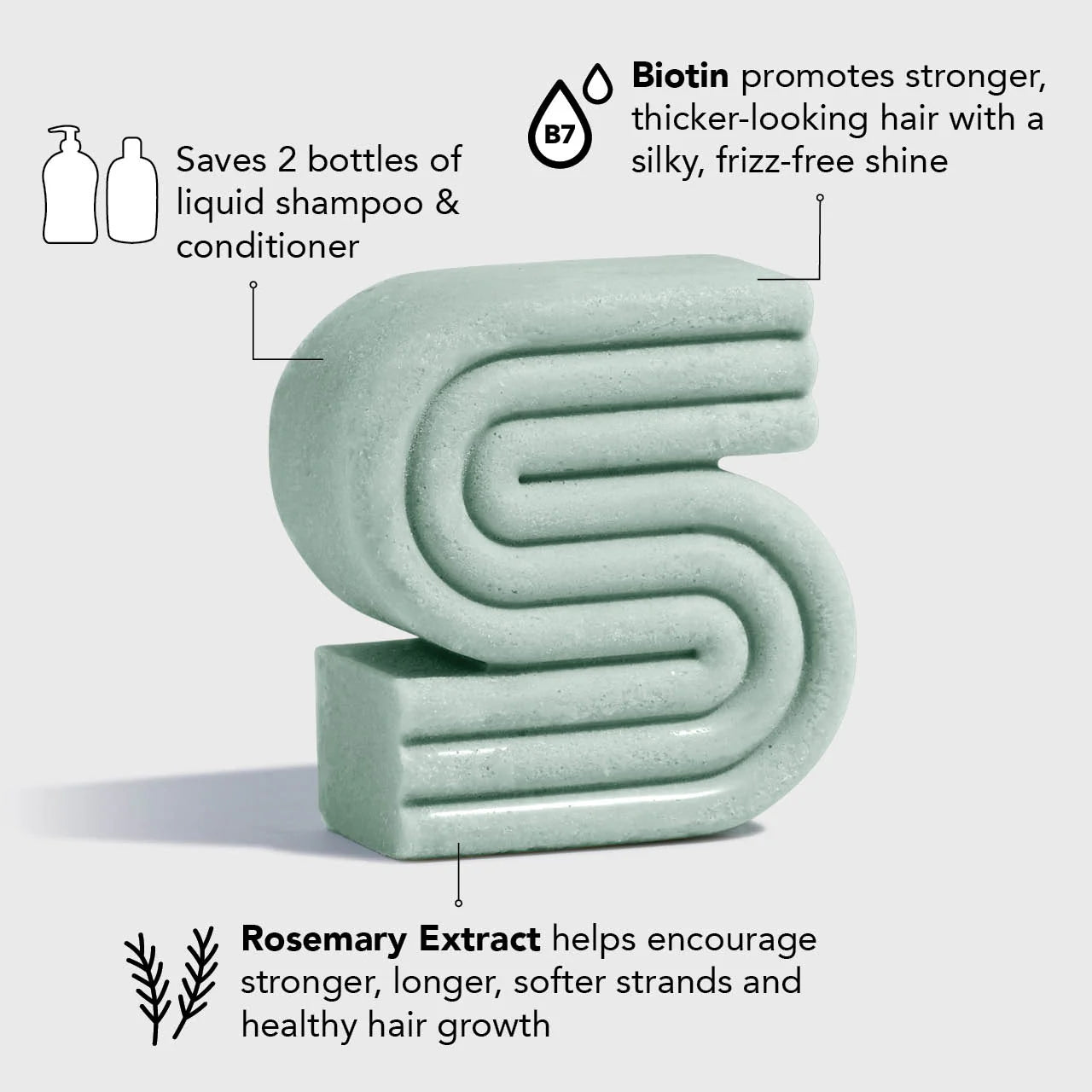 Rosemary & Biotin Volumizing Solid Shampoo Bar