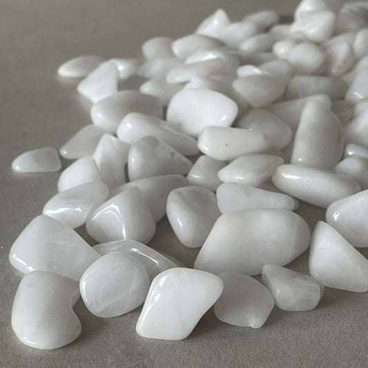 Snow Quartz Tumbled Stones