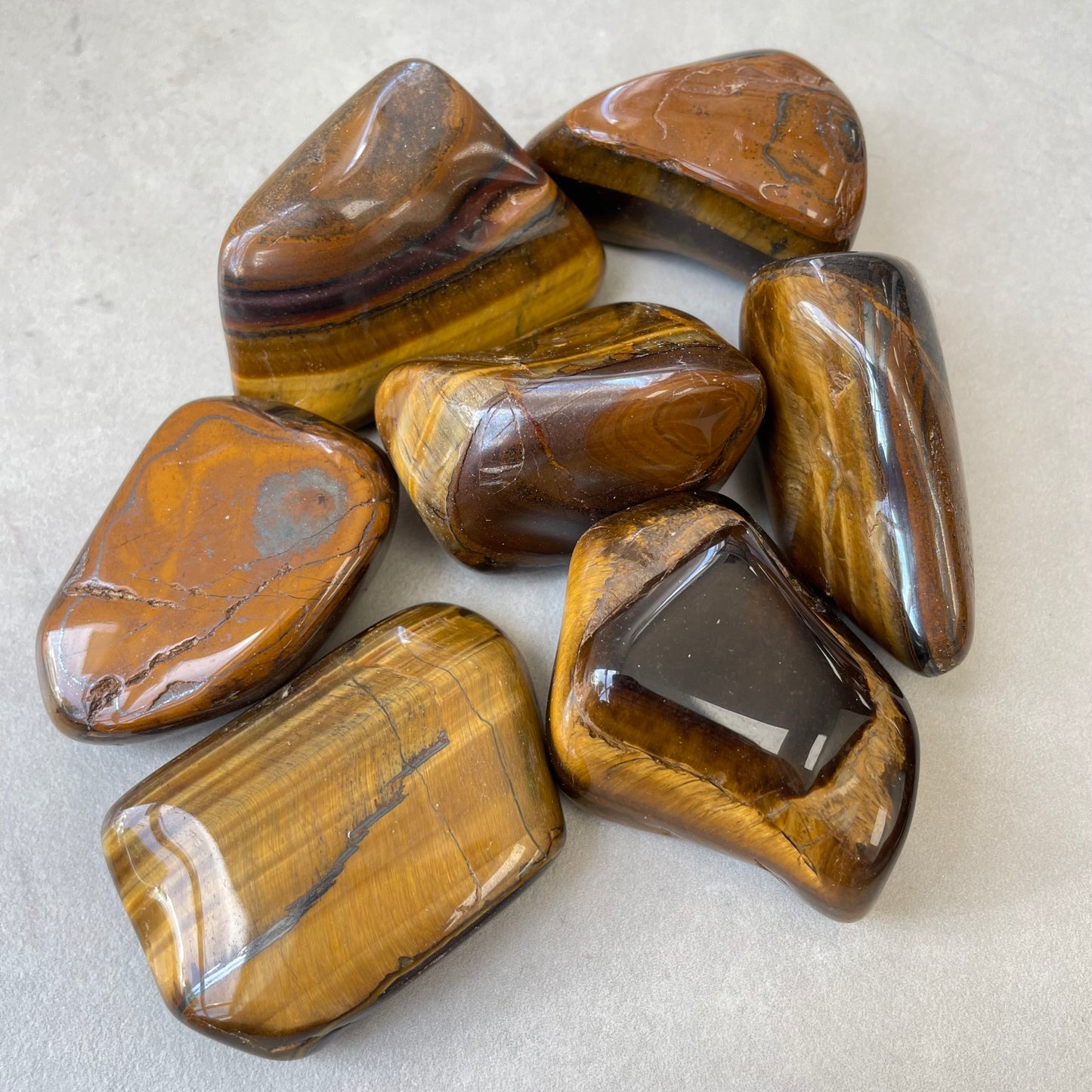 Tiger Eye Tumbled Stones