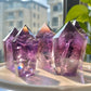 AAAA Grade Uruguay Amethyst Tower | Deep Purple Natural Crystal Generator